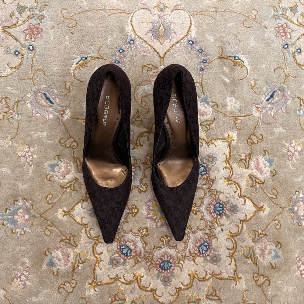 BCBGMaxAzria Dark Patterned Heels